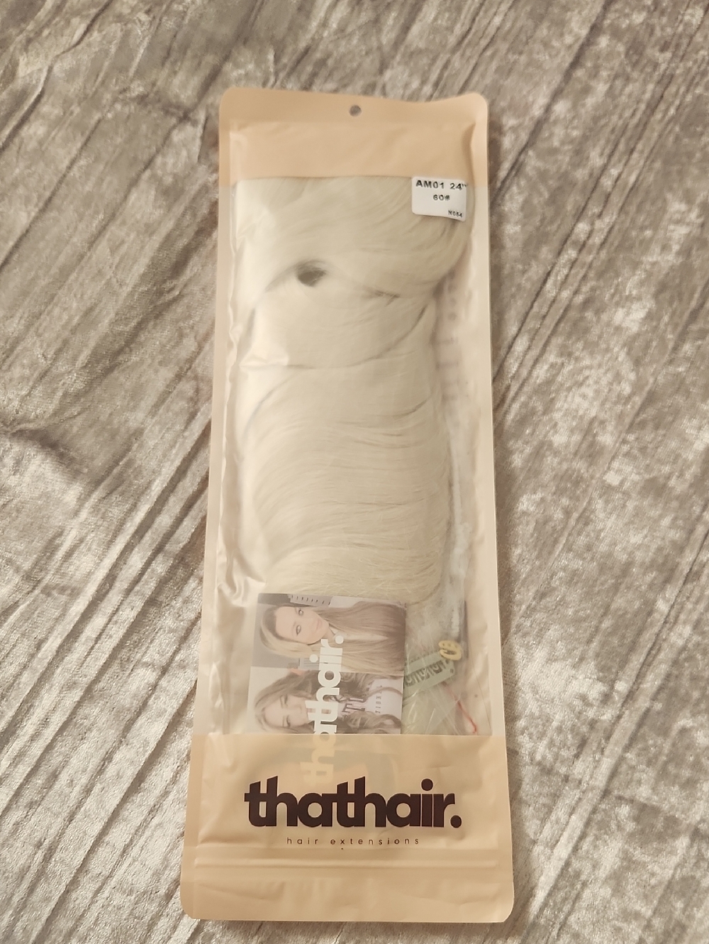 Thathair 24" Platinum Blonde Clip-In Hair Extensions